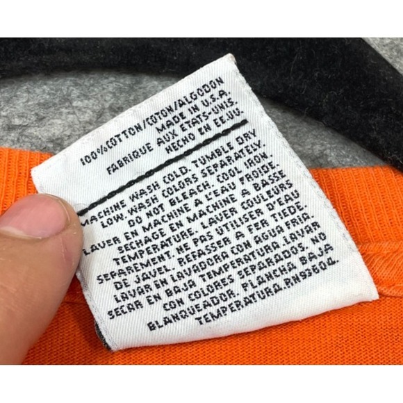 Vintage JNCO Jeans T Shirt Mens XL Orange Y2K 90s Sound Architecture Skater USA - Picture 8 of 15